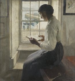 Latour reading woman